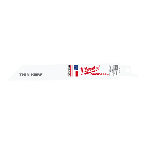 150MM 8/12TPI 5PK GP THIN KERF SAWZALL BLADES