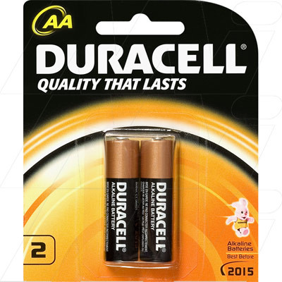 DURACELL COPPERTOP BATTERIES - AA SIZE TWIN PACK