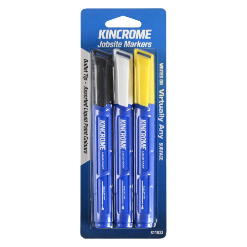 3PCE ASSORTED COLOURS PAINT MARKER