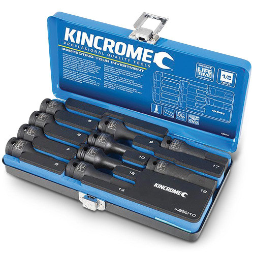 10PCE 1/2\" DR METRIC HEX IMPACT SOCKET SET