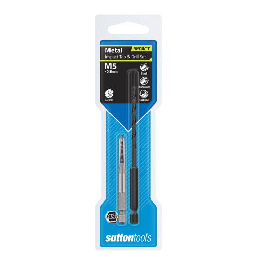 M5 X 0.8MM INTER IMPACT TAP & DRILL SET
