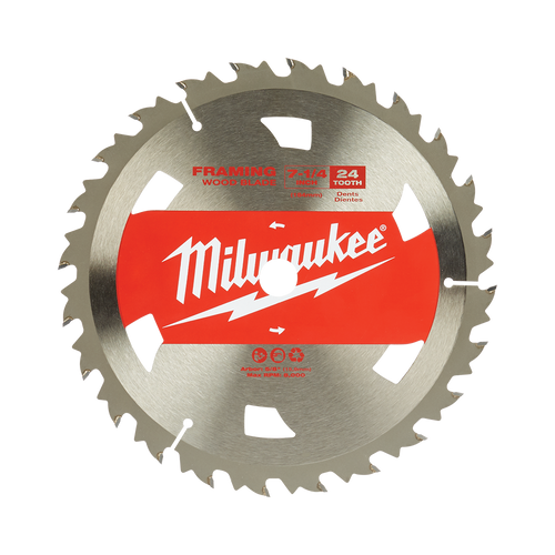7-1/4\" 184MM 24T BASIC FRAMING CIRC SAW BLADE - LOOSE