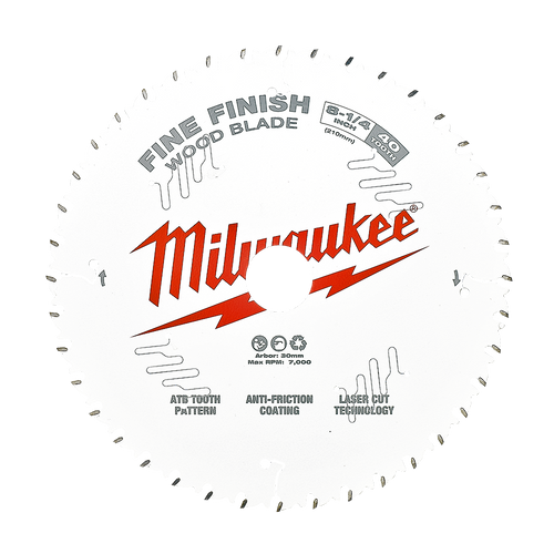 8-1/4\" 210MM 40T FINE FINISH CIRC SAW BLADE