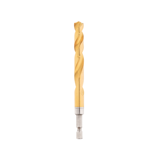 10MM 1/4\" HEX SHANK RED HELIX TITANIUM DRILL BITS
