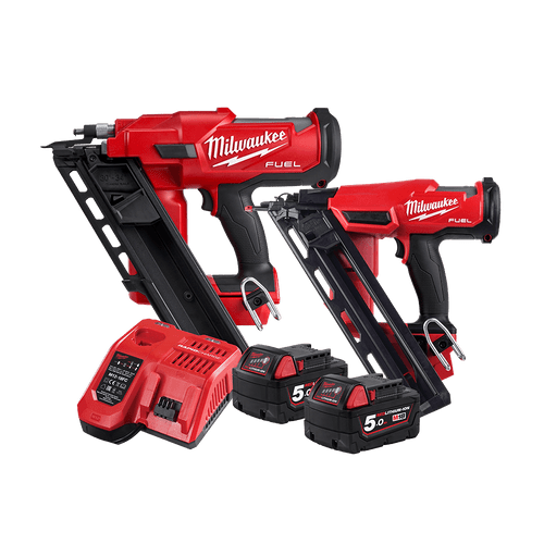 18V FUEL A34 FRAMING/DA FINISH NAILER KIT 2X5AH,CHRG,BAG
