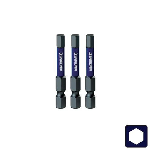 3PCE 5MM X 50MM HEX IMPACT BIT SET