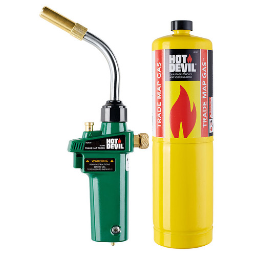 TRADE MAP GAS TURBO TORCH AND CYLINDER KIT