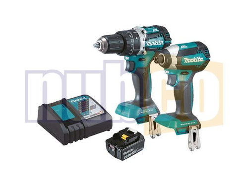 (O) 18V 2PCE B/LESS HAM DRILL & IMP DRIVER 1X5AH BAT,CHRG