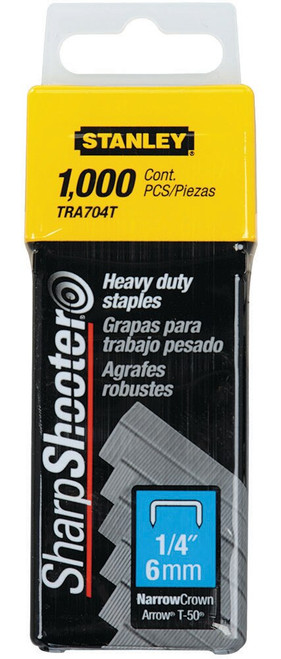 STANLEY 6MM H-DUTY STAPLES 1M  1000PK