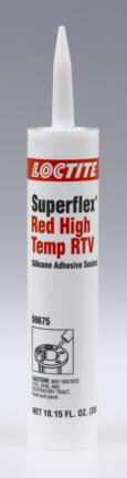 596 SUPERFLEX RED RTV SILICONE SEALANT 300ML