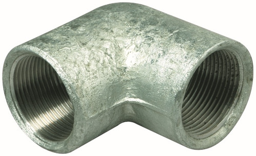 25MM GAL MAL F+F ELBOW 90DEG