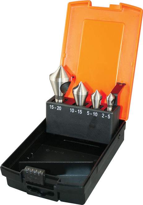 4PCE 2MM-20MM HSS COUNTER SINK SET