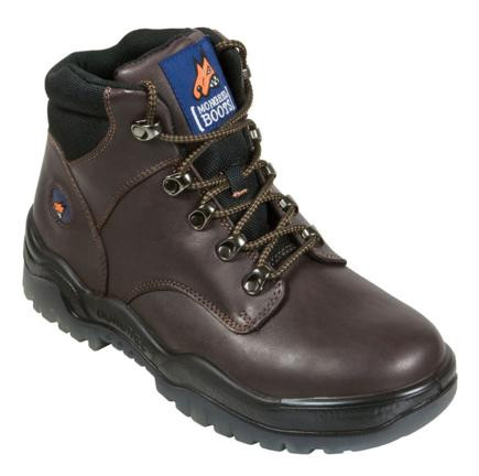LACE UP STEEL TOE SAFETY BOOT CLARET SIZE14