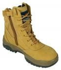LACE UP STEEL TOE SAFETY BOOT WHEAT SIZE3