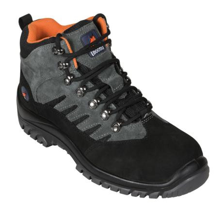 HIKER ALUM. TOE SPORTS SHOE BLACK/GREY SIZE6