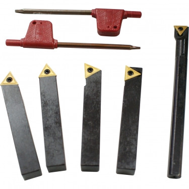 5PCE 10MM LATHE INSERT TYPE TURNING TOOL SET