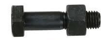 M8X40MM CL8.8 HEX BOLT & NUT BLK