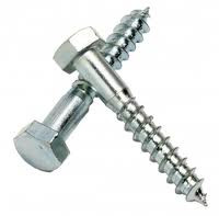 M6X40MM HEX COACH SCREW S/S 316