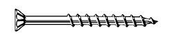 8GX50MM Z/Y CSK CHIPBOARD SCREW 1000PK