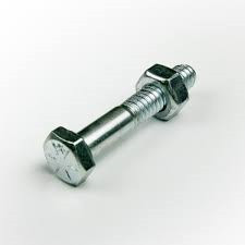 M10X180MM CL8.8 HEX BOLT & NUT Z/P