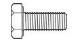 M16X75MM GR8.8 HEX SET SCREW Z/P