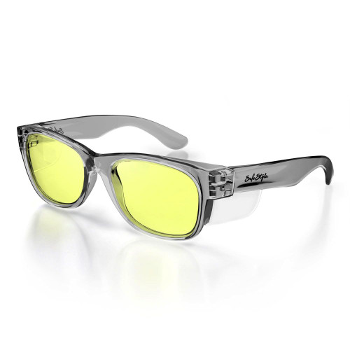 CLASSICS SAFETY GLASSES GRAPHITE FRAME / YELLOW LENS