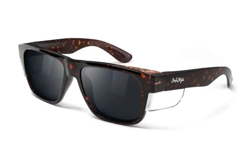 FUSIONS SAFETY GLASSES BROWN TORTS FRAME / POLARISED LENS