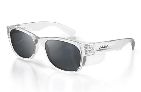 CLASSICS SAFETY GLASSES CLEAR FRAME / POLARISED LENS