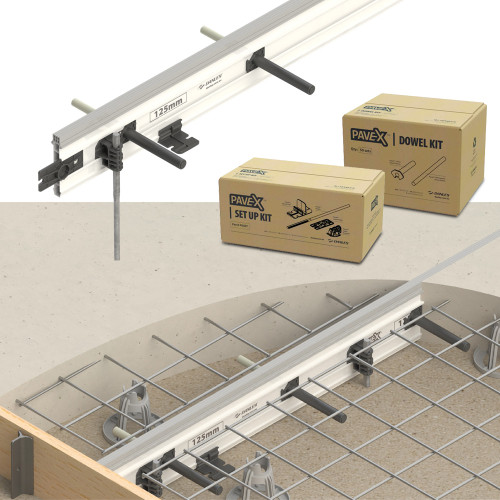 125MM 5X3M PAVEX CAPPING DOWELS & SET UP KIT