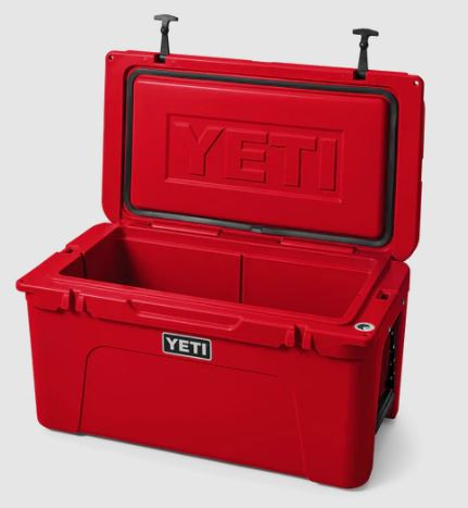65 TUNDRA INSULATED HARD COOLER-RESCUE RED