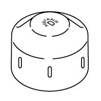 125MM GALV ROUND POST CAP