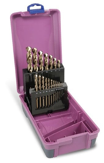 19PCE 1-13MM HSS COBALT BRONZE METRIC DRILL SET