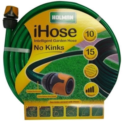 12MMX15MTR FITTED REINFORCED GARDEN HOSE