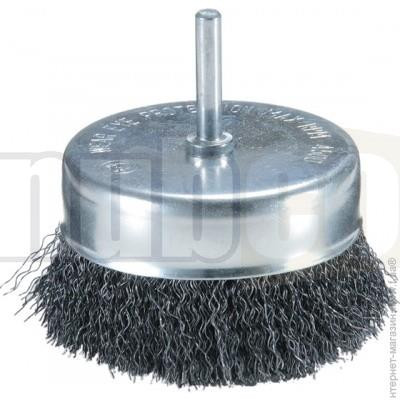 75X0.3MM 6MM SHANK STEEL WIRE CUP BRUSH