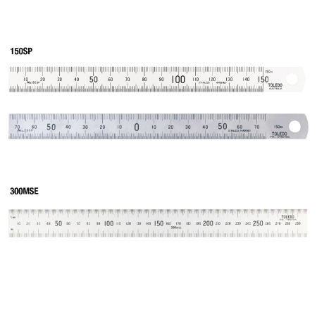 300MM METRIC STAINLESS STEEL RULE D/SIDED
