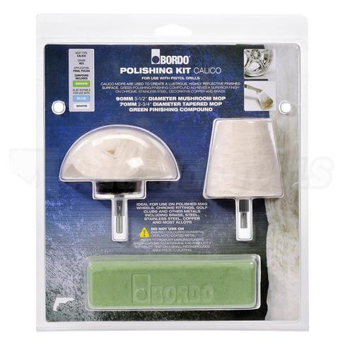 3PCE CALICO POLISHING MOP KIT SUIT DRILL