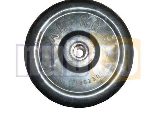 6\" SOLID RUBBER JOCKEY WHEEL ONLY