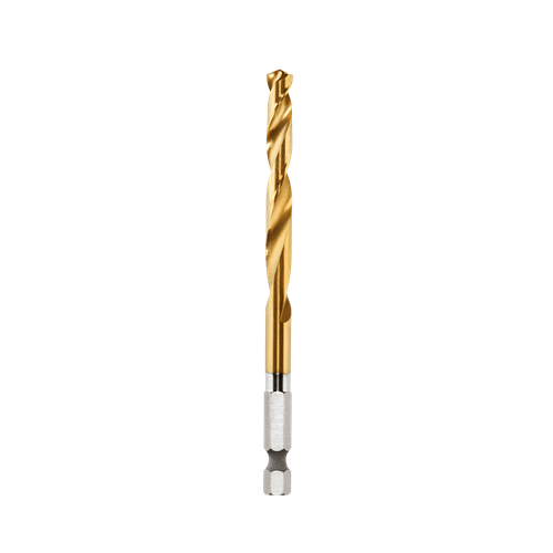 6MM 1/4\" HEX SHANK RED HELIX TITANIUM DRILL BITS
