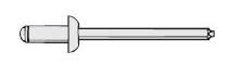 SS6-4 ALL STEEL RIVETS 100PK