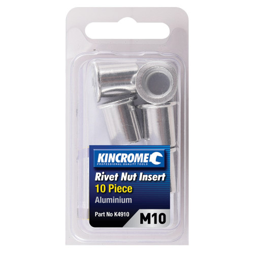M10 10PCE ALUM RIVET NUT INSERT
