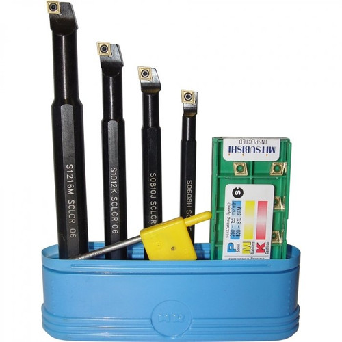 4PCE 16MM BORING BAR SET - CARBIDE INSERT