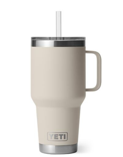 1LTR 35OZ RAMBLER INSULATED STRAW MUG-CAPE TAUPE