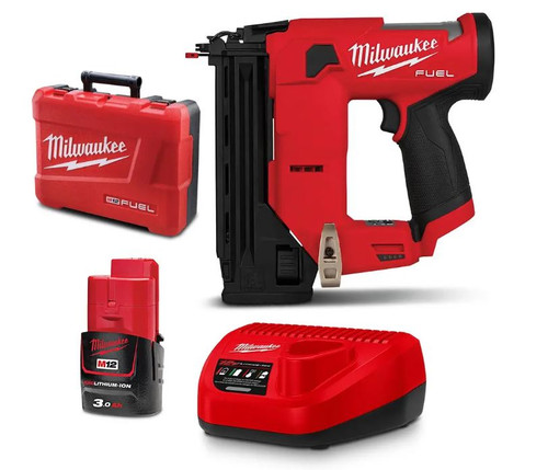12V 18 GAUGE COMPACT BRAD NAILER KIT - 1X3.0AH BATT & CASE