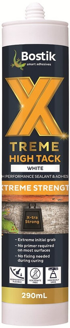 290ML WHITE XTREME HIGH TACK SEALANT & ADHESIVE CARTRIDGE