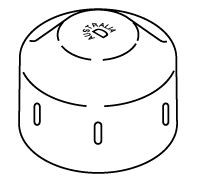 90MM GALV ROUND POST CAP