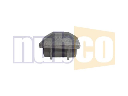 50MM BLACK POLY SQUARE DOME CAP