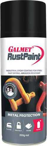 350G AEROSOL RUST PAINT - BLACK SATIN