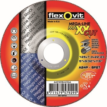 125X7.0X22.23MM MAXX3 CERAMIC GRAIN METAL GRINDING WHEEL