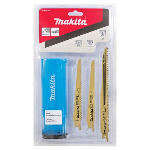 6PCE 6-10,6TPI WOOD & PLASTIC RECIPRO BLADES SET