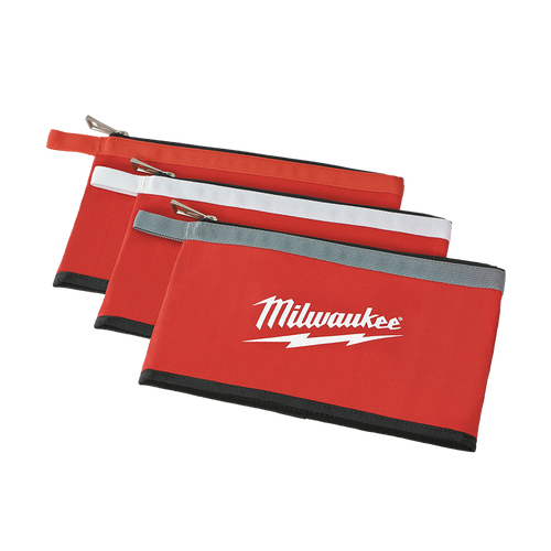 3PCE ZIPPER POUCHES